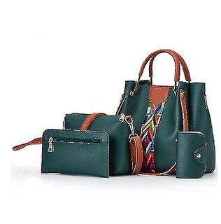 Foto 5 | Bolsos Huoguo Bolsos De Mujer De 4 Piezas Gris Claro - Venta Internacional.