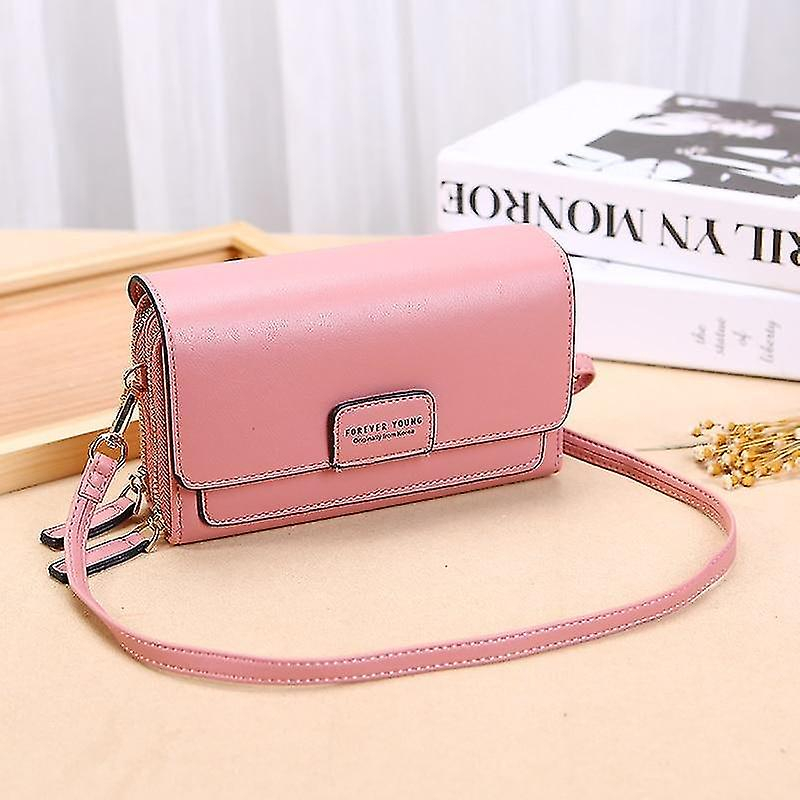 Foto 2 pulgar | Bolso De Mano Huoguo De Piel De 18 Cm Para Mujer Con Hombro  Color Rosa - Venta Internacional.