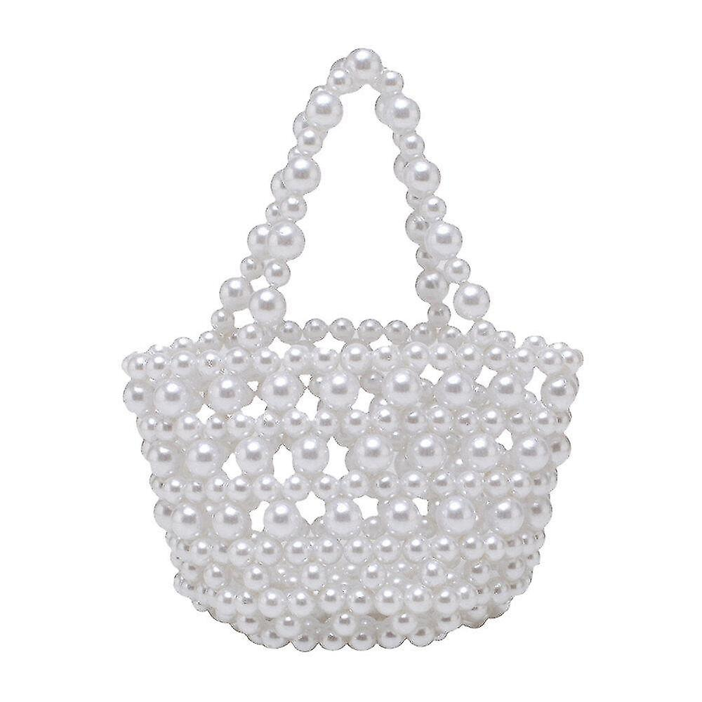 Foto 2 pulgar | Bolso Huoguo Minivestido Con Cuentas En Forma De Cubo Y Perlas Ahuecadas - Venta Internacional.
