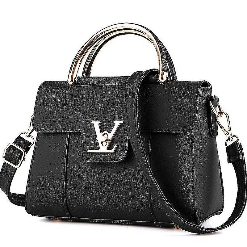 Foto 2 pulgar | Bolso De Mano Huoguo  Bolso De Mano De Piel De Lujo Para Mujer  Negro - Venta Internacional.