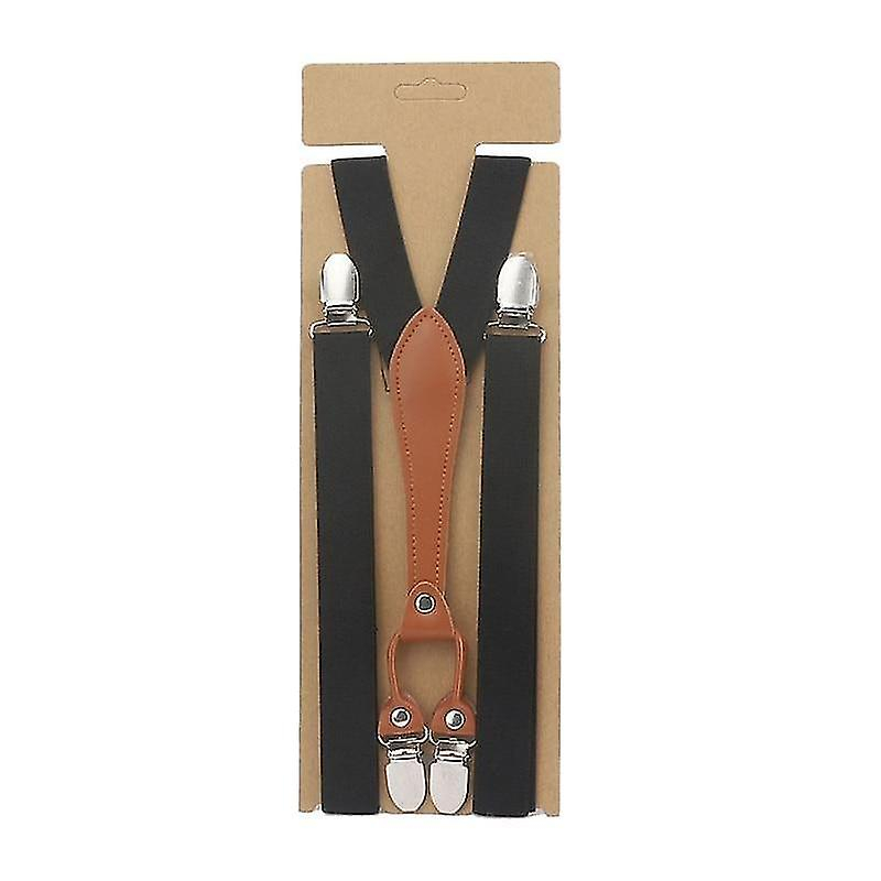 Foto 2 pulgar | Cinturón Huoguo Skinny Slim Basic Para Mujer Con Tirantes De Piel Marrón - Venta Internacional.