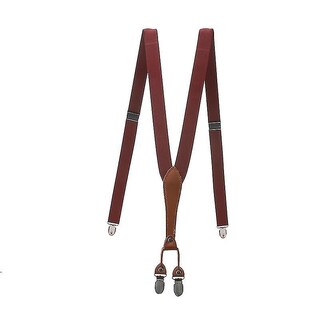 Foto 5 | Cinturón Huoguo Skinny Slim Basic Para Mujer Con Tirantes De Piel Marrón - Venta Internacional.