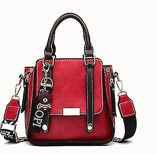 Foto 2 pulgar | Bolsos De Mano Huoguo Fashion De Piel Sintética Para Mujer  Color Rojo  21 X 21 X 11 Cm - Venta Internacional.