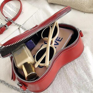 Foto 3 | Bolso Bandolera Huoguo Red Love En Forma De Corazón - Venta Internacional.