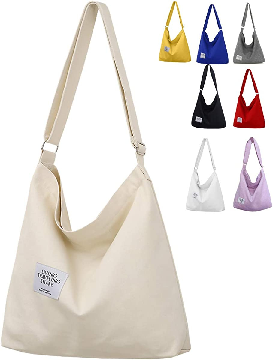 Foto 2 pulgar | Bolso Hobo Huoguo De Lona Para Mujer  Bandolera  Playa Y Viajes - Venta Internacional.