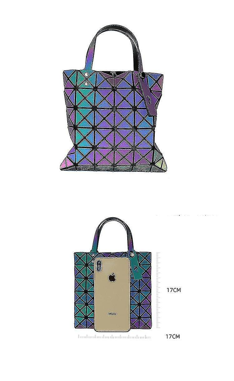 Foto 4 pulgar | Bolso Huoguo Monedero Geométrico Holográfico Para Mujer - Venta Internacional.