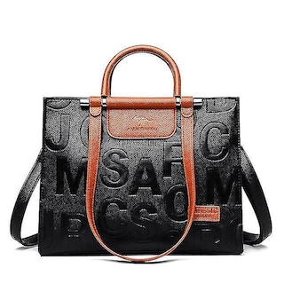 Foto 1 | Bolso De Mano Huoguo De Gran Capacidad De Piel Retro Para Mujer Color Marrón - Venta Internacional.