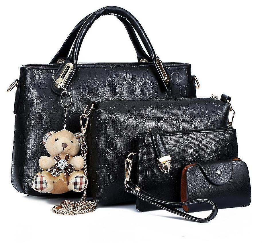 Foto 4 pulgar | Bolsos Huoguo  Bandolera Blanca Cremosa De 4 Piezas Para Mujer - Venta Internacional.