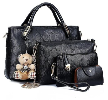 Foto 3 | Bolsos Huoguo Bandolera Blanca Cremosa De 4 Piezas Para Mujer - Venta Internacional.