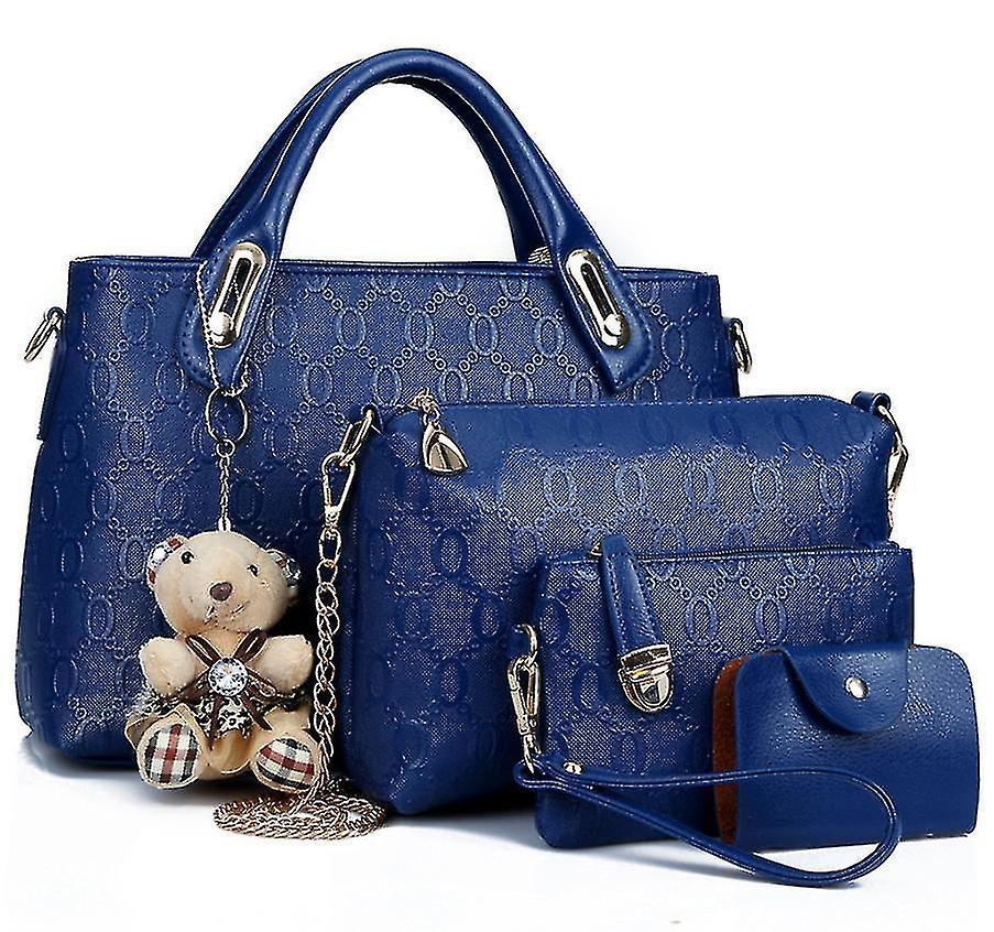 Foto 5 pulgar | Bolsos Huoguo  Bandolera Blanca Cremosa De 4 Piezas Para Mujer - Venta Internacional.