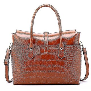 Foto 1 | Bolso De Mano Huoguo Para Mujer Casual De Piel Sintética Marrón - Venta Internacional.