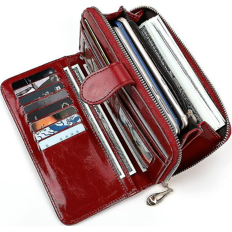 Foto 2 pulgar | Bolsos Huoguo  Carteras De Piel Para Mujer  Rojas  19 X 10 X 3 Cm - Venta Internacional.