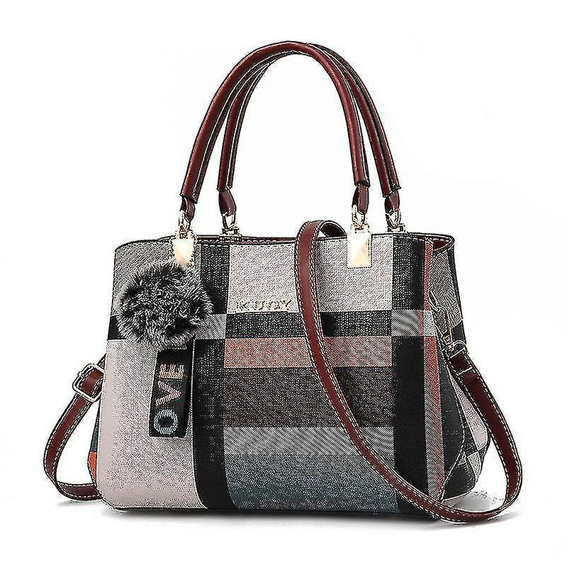 Foto 5 pulgar | Bolso De Mano Huoguo Para Mujer  Piel De Hombro  Color Rojo Brillante - Venta Internacional.