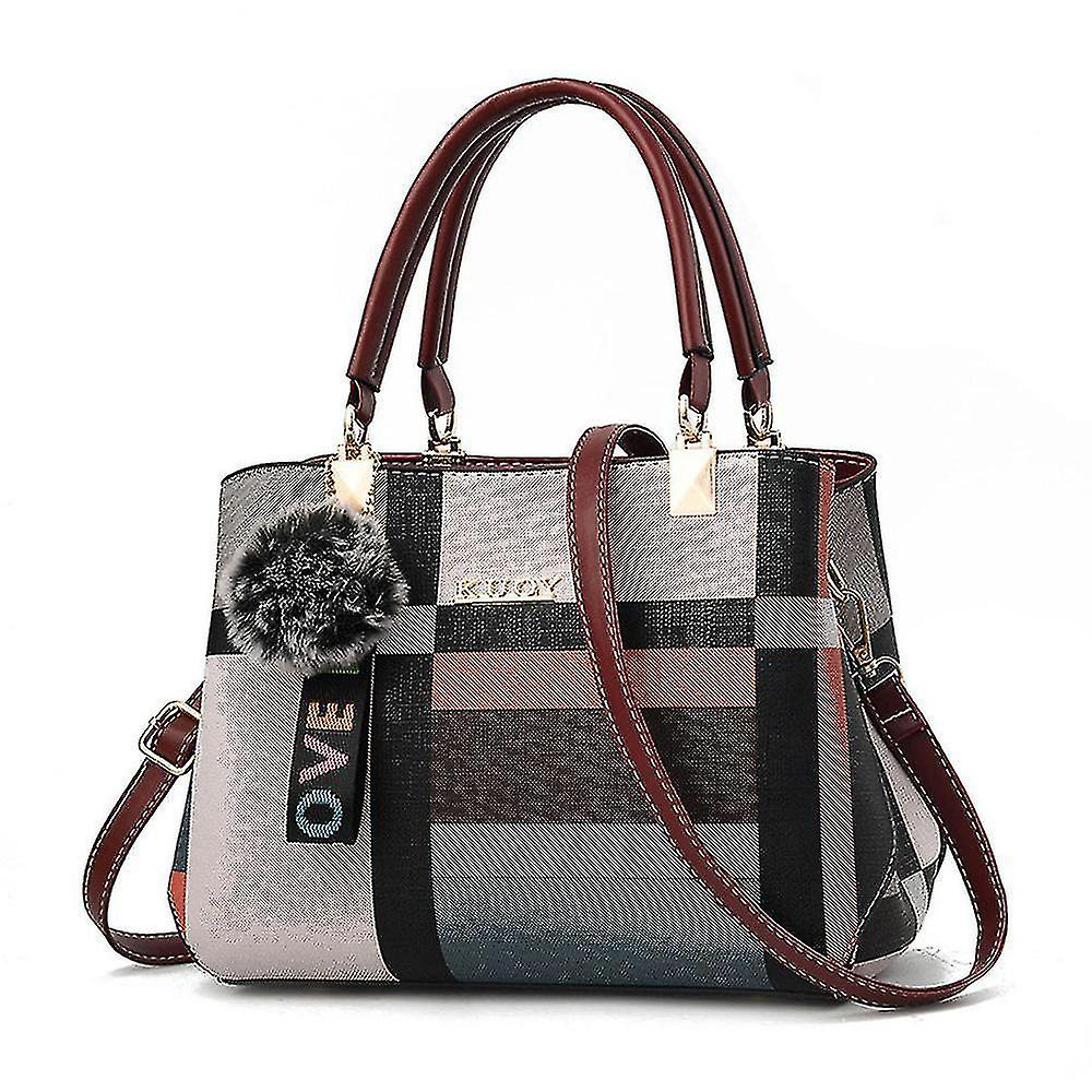 Foto 2 pulgar | Bolso Huoguo De Piel Para Mujer  Color Marrón A Juego  27 X 12 X 19 Cm - Venta Internacional.