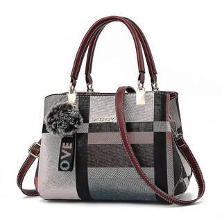 Foto 1 | Bolso Huoguo De Piel Para Mujer Color Marrón A Juego 27 X 12 X 19 Cm - Venta Internacional.