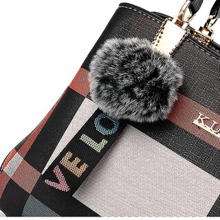 Foto 3 | Bolso Huoguo De Piel Para Mujer Color Marrón A Juego 27 X 12 X 19 Cm - Venta Internacional.