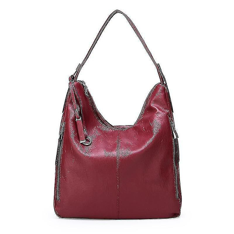 Foto 2 pulgar | Bolso De Hombro Huoguo De Piel Suave Para Señoritas  Color Rojo - Venta Internacional.