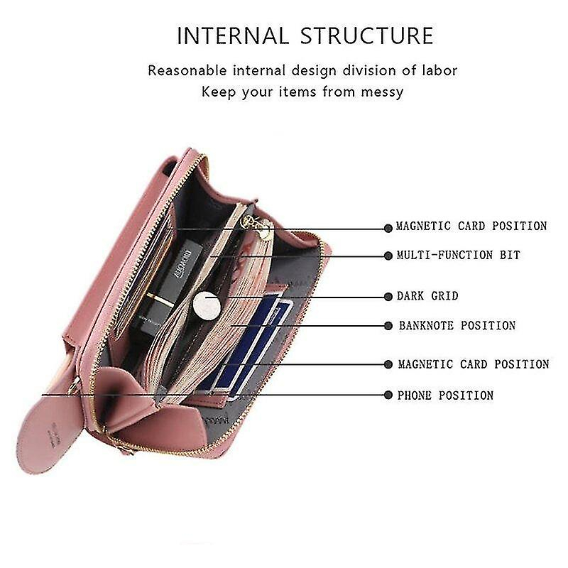 Foto 4 | Bolso De Mano Huoguo Pink Lady Para Teléfono Móvil  Tarjetero - Venta Internacional.