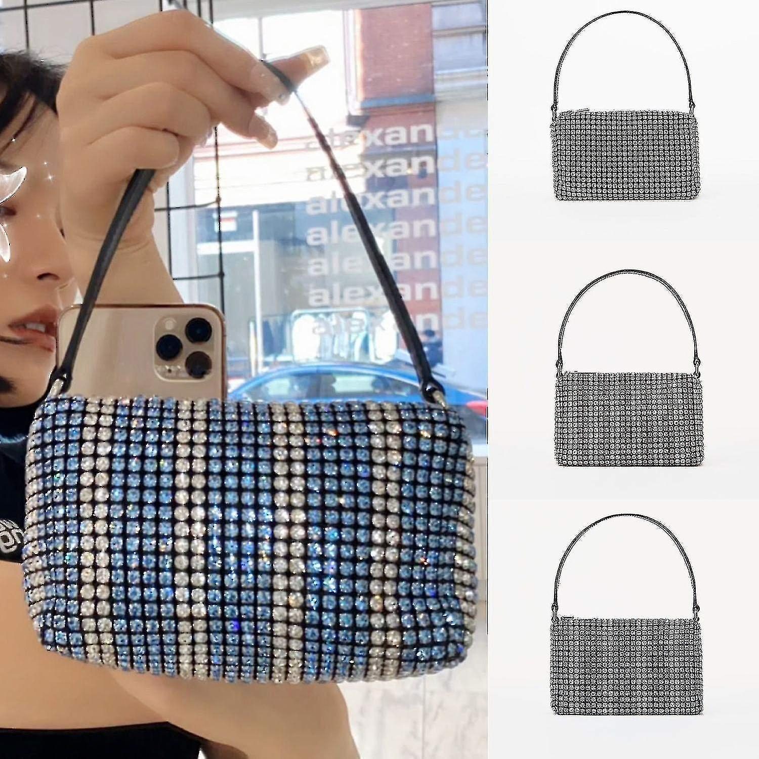 Foto 1 | Mochila Huoguo  Bolso Azul Para Mujer  Vintage  Crystal Evening - Venta Internacional.