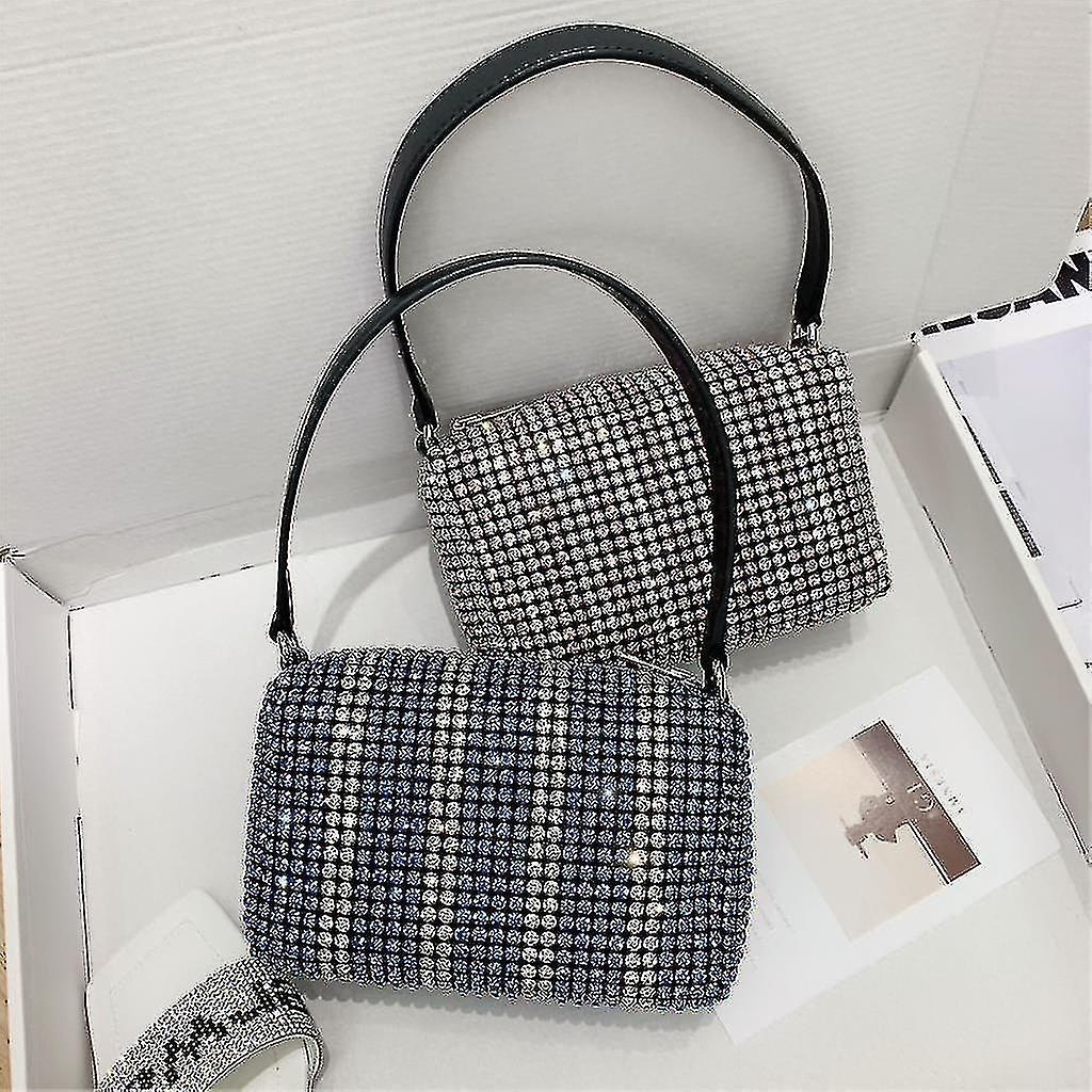 Foto 5 pulgar | Mochila Huoguo  Bolso Azul Para Mujer  Vintage  Crystal Evening - Venta Internacional.