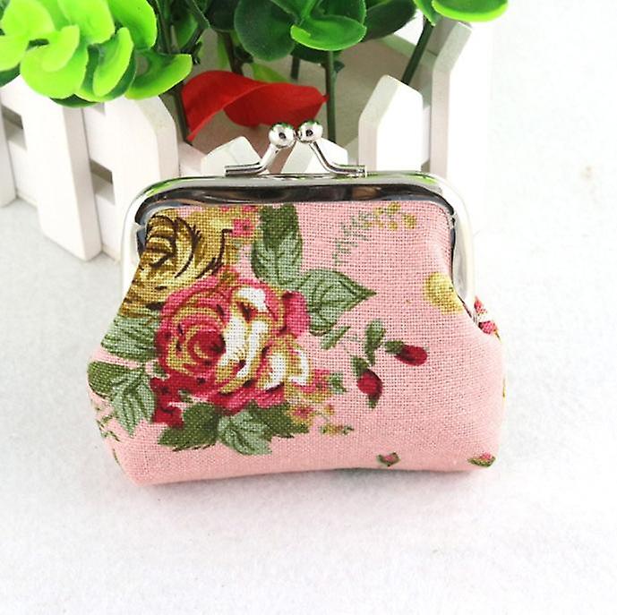 Foto 3 pulgar | Cartera Huoguo Retro Vintage Flower Para Mujer En Lona - Venta Internacional.