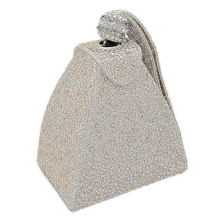 Foto 1 | Bolso De Mano Huoguo Hot Drilling Para Mujer Color Champán De Noche - Venta Internacional.