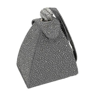 Foto 2 | Bolso De Mano Huoguo Hot Drilling Para Mujer Color Champán De Noche - Venta Internacional.