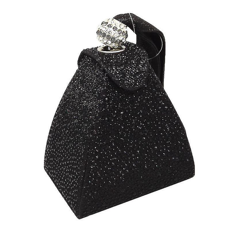 Foto 4 pulgar | Bolso De Mano Huoguo Hot Drilling Para Mujer  Color Champán De Noche - Venta Internacional.