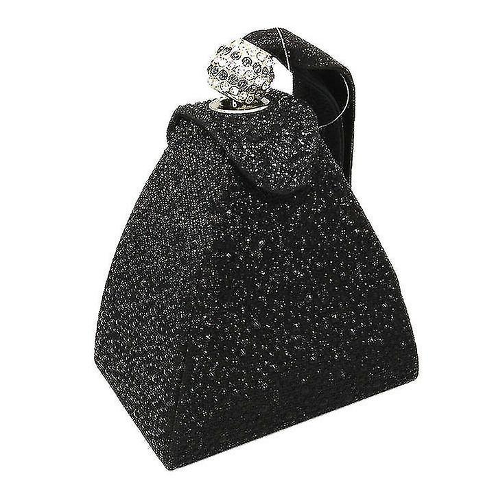 Foto 6 pulgar | Bolso De Mano Huoguo Hot Drilling Para Mujer  Color Champán De Noche - Venta Internacional.