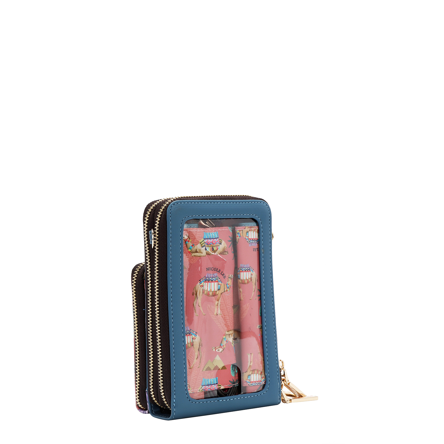 Foto 4 pulgar | Bolsa Portacelular Nicole Lee Estampada Queen Cleopatra