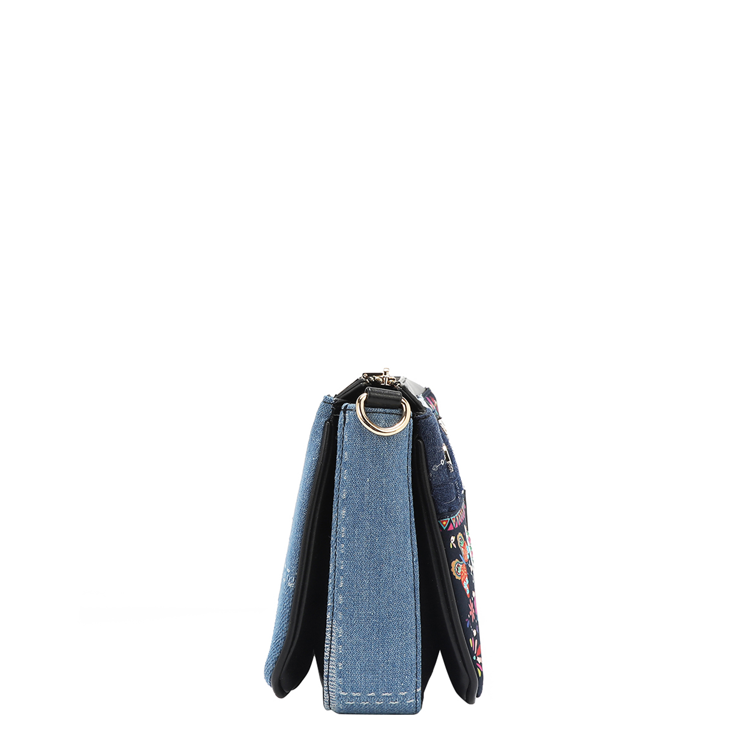 Foto 5 | Bolsa Cruzada De Mezclilla Nicole Lee Bosque De Amor
