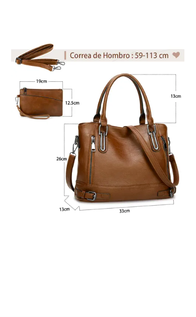 Foto 3 pulgar | Bolsas Xtellar Para Mujer De Cuero Pu Bandoleras Para Mujer De Moda