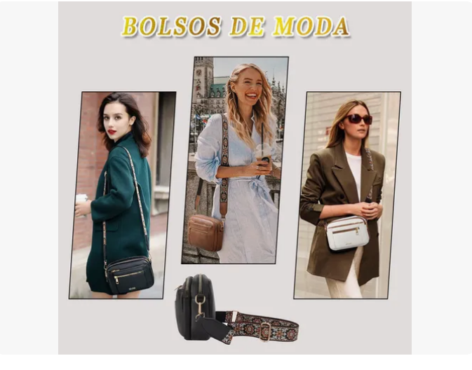 Foto 2 | Bolsa Dama Bolso Bandolera Crossbody