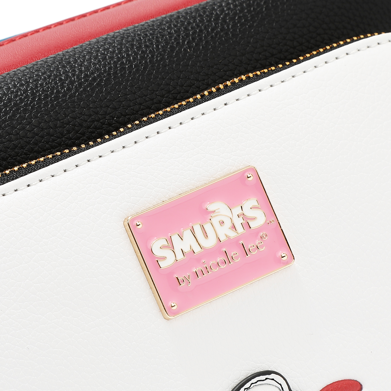 Foto 4 | Bolsa Cruzada Estampada Smurfs By Nicole Lee