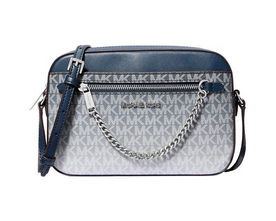 Foto 1 | Bolsa Michael Kors Jet Set Large Ombré Signature Logo Crossbody 35r5sttc9v Color Azul