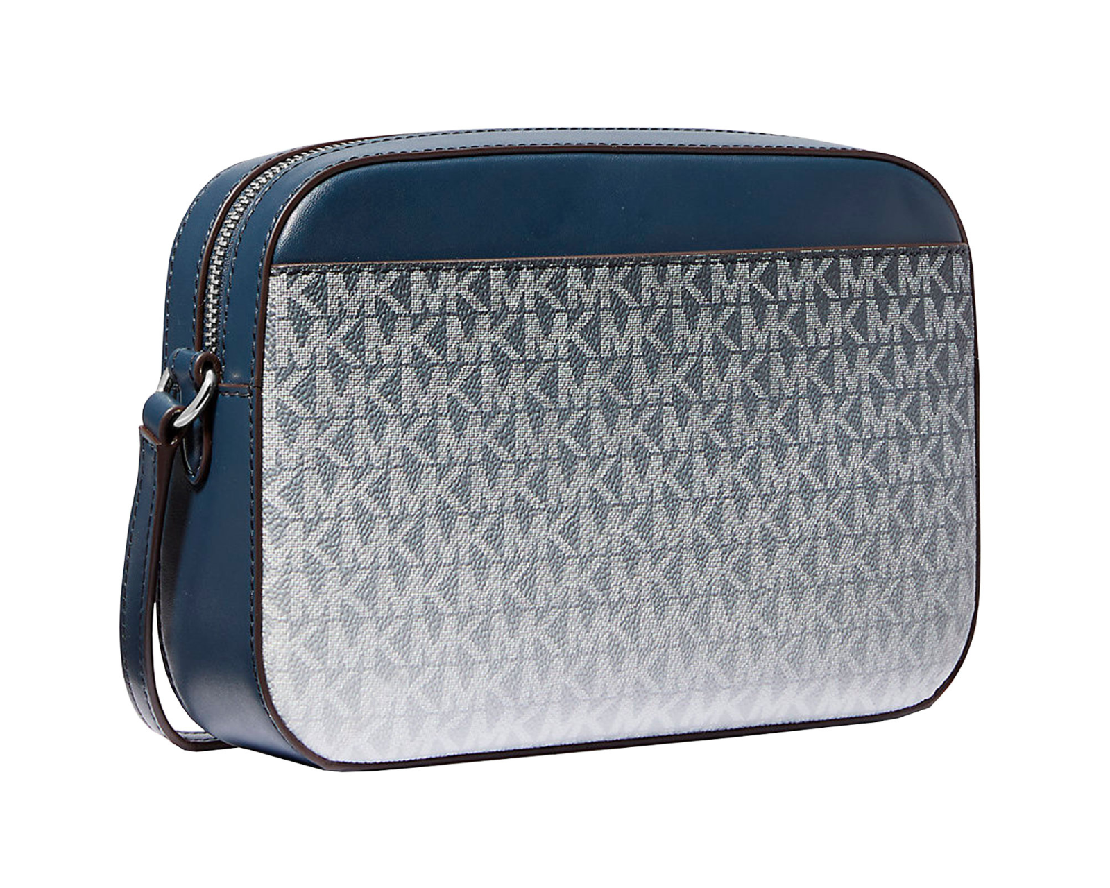 Foto 4 pulgar | Bolsa Michael Kors Jet Set Large Ombré Signature Logo Crossbody 35r5sttc9v Color Azul