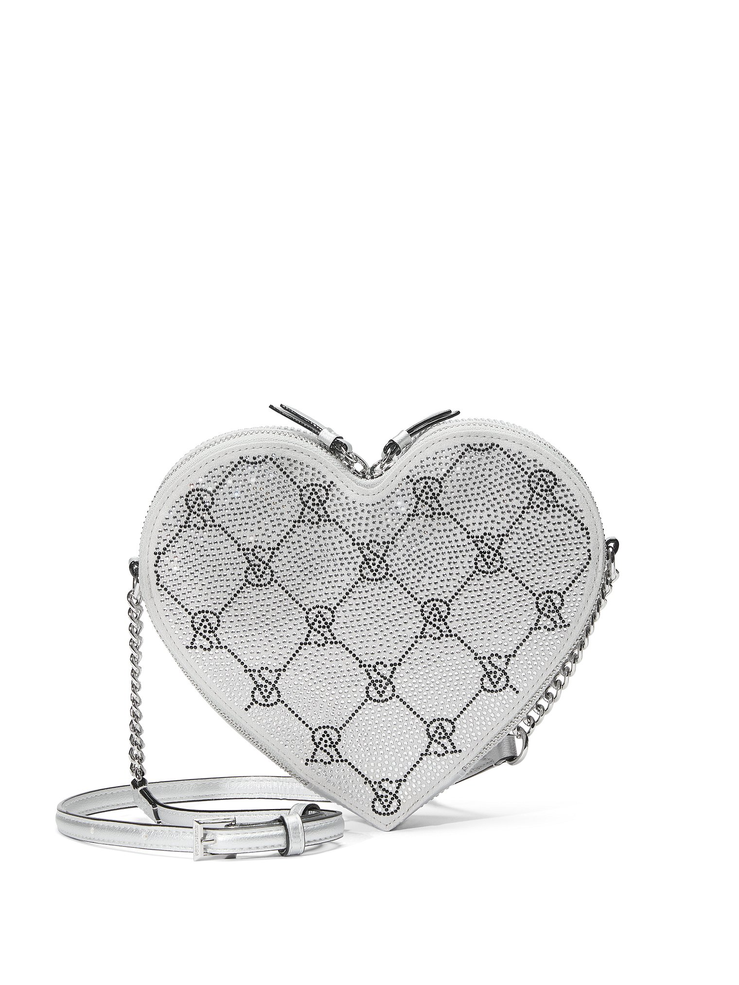 Foto 2 pulgar | Bolsa Crossbody Victoria's Secrets Corazón Con Brillos Vs
