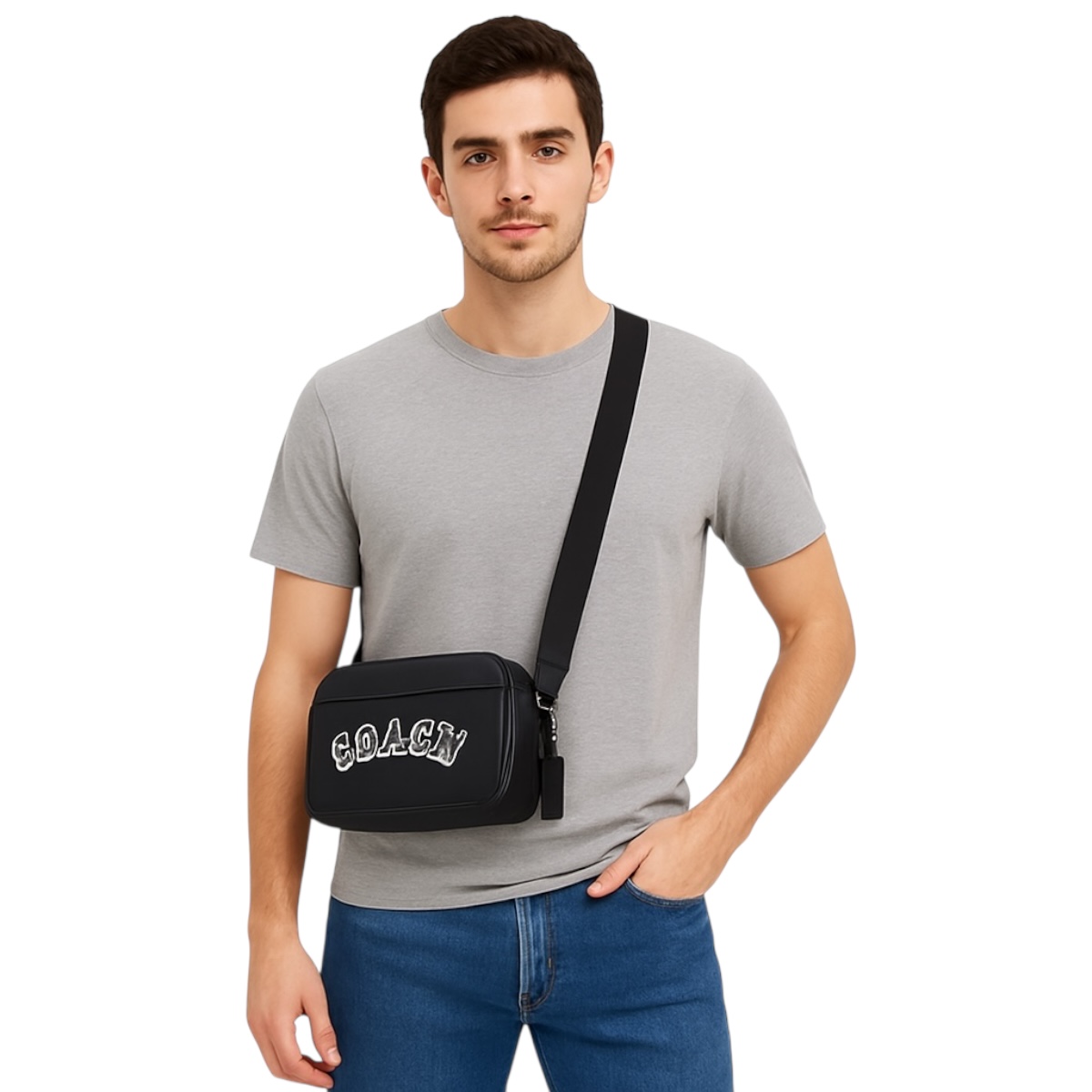 Foto 7 | Bolsa Crossbody Unisex Coach Charter Black