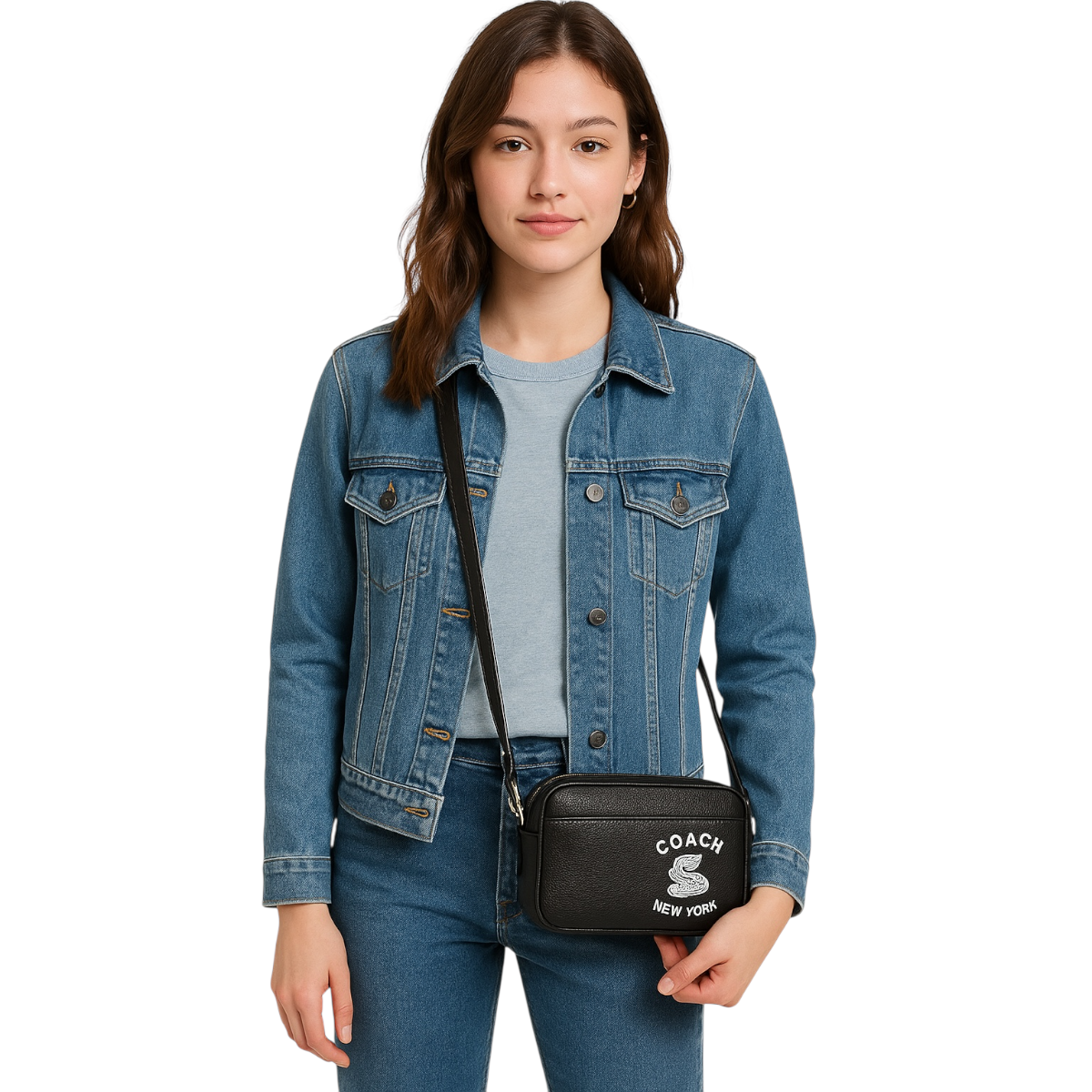 Foto 6 | Bolsa Crossbody Unisex Coach New York Charter Black