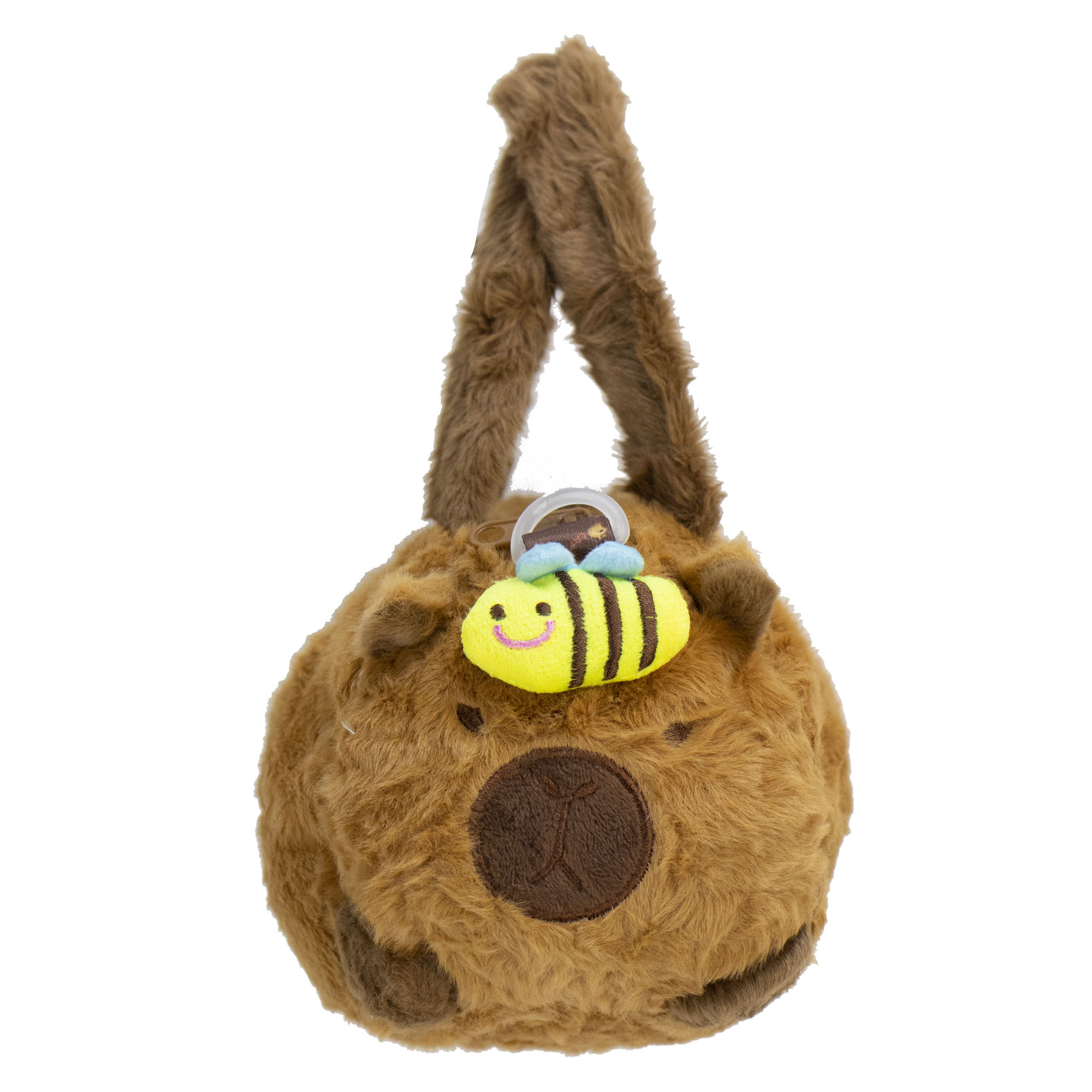 Foto 1 | Mariconera Para Dama Camel Peluche Capybara Abeja Sintetico Capybara Nueva Imagen