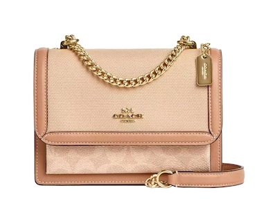 Foto 1 | Bolsa Coach Mini Klare Crossbody Bag Colorblock Signature Canvas Cak08 Color Beige