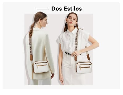 Foto 2 | Bolsa Dama Xtellar Bolsos Bandolera Crossbody Mariconera Mujer