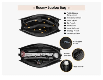 Foto 3 | Bolsas De Mujer Xtellar Bandolera Mujer Para Laptop de 15.6
