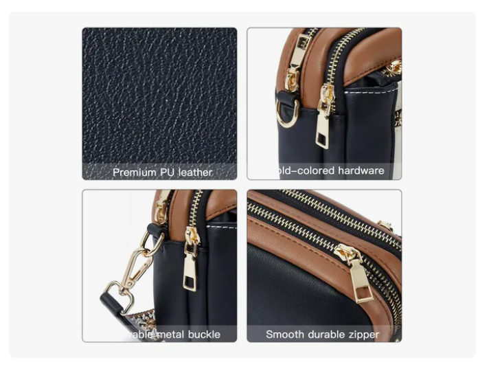Foto 3 | Bolsa Dama Xtellar  Bolsos Bandolera Crossbody Mariconera Mujer Moda