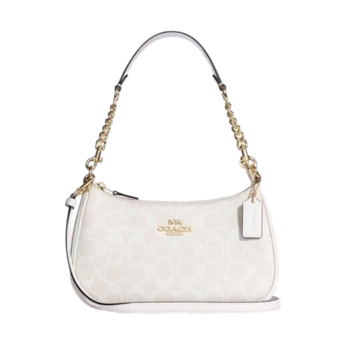 Foto 2 pulgar | Bolsa Crossbody Coach Teri Color Blanco Liso Canvas