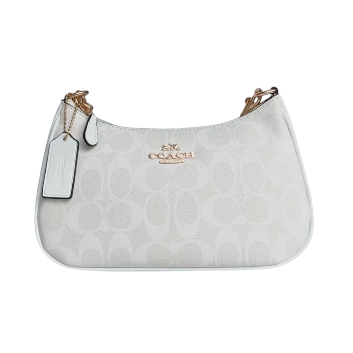 Foto 3 pulgar | Bolsa Crossbody Coach Teri Color Blanco Liso Canvas