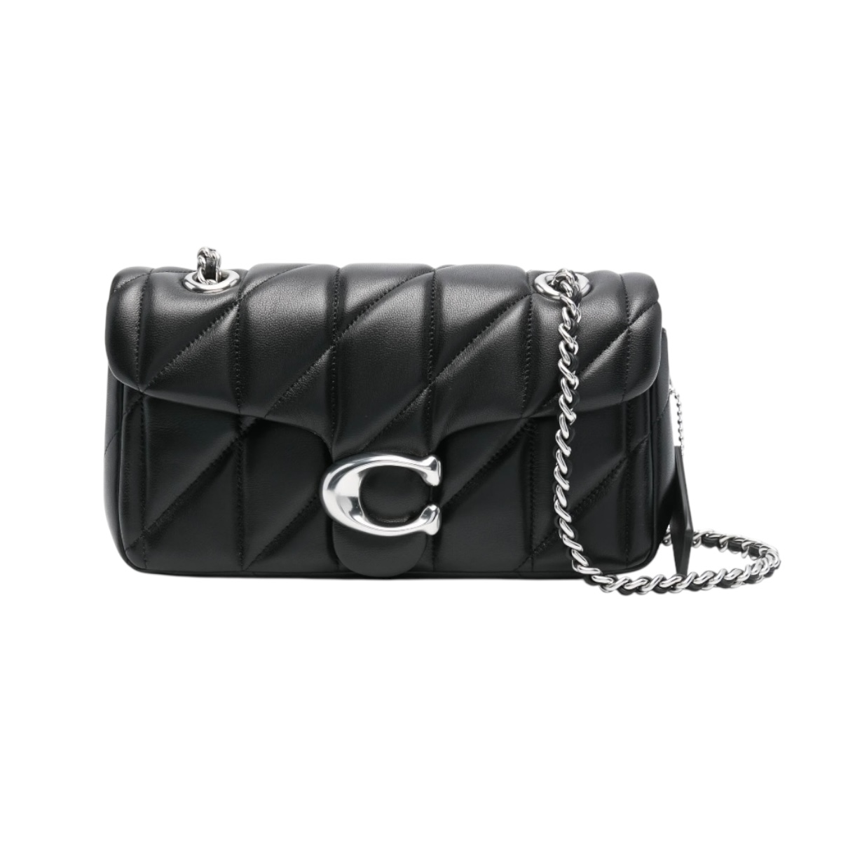 Foto 2 pulgar | Bolsa Crossbody Coach Tabby Color Negro  Cierre De Broche A Presión
