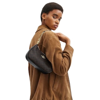 Foto 3 | Bolsa Crossbody Coach Teri Color Café Liso Canvas