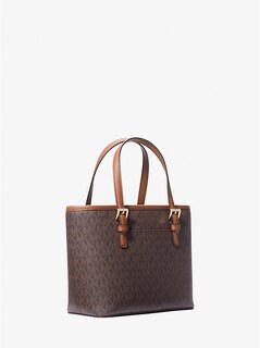 Foto 2 | Bolso De Mano Michael Kors Jet Set Travel Con Logotipo Extrapequeño Marrón - Venta Internacional.