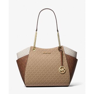 Foto 1 | Bolsa Michael Kors Jet Set Grande Con Bloques De Colores Camelmulti - Venta Internacional.
